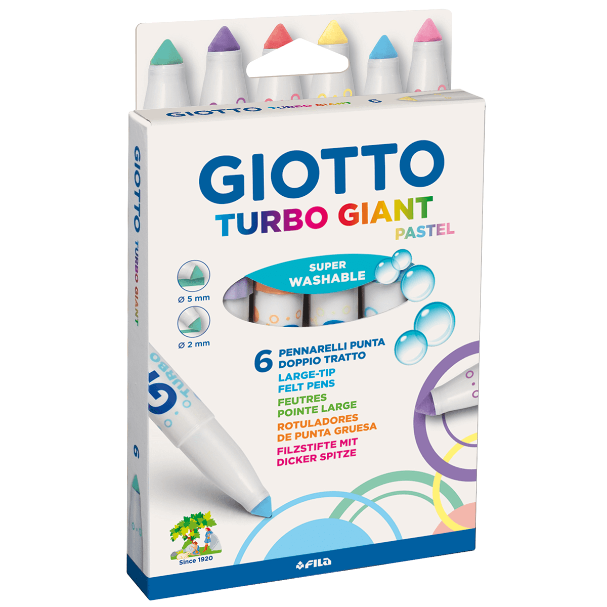 טוש צבעוני עבה פסטל