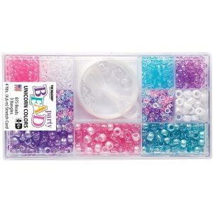 סט חרוזי פלסטיק "חד קרן"