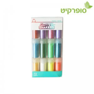 סט 12 נצנצים ניאון ופנינה 9 גרם