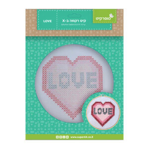 קיט רקמת איקסים קוטר 20 ס"מ